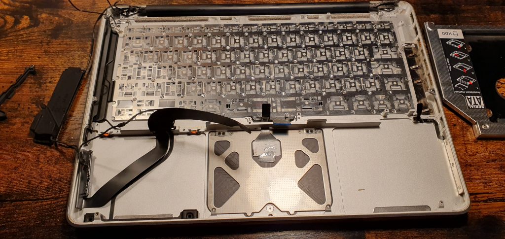 The new keyboard is in place