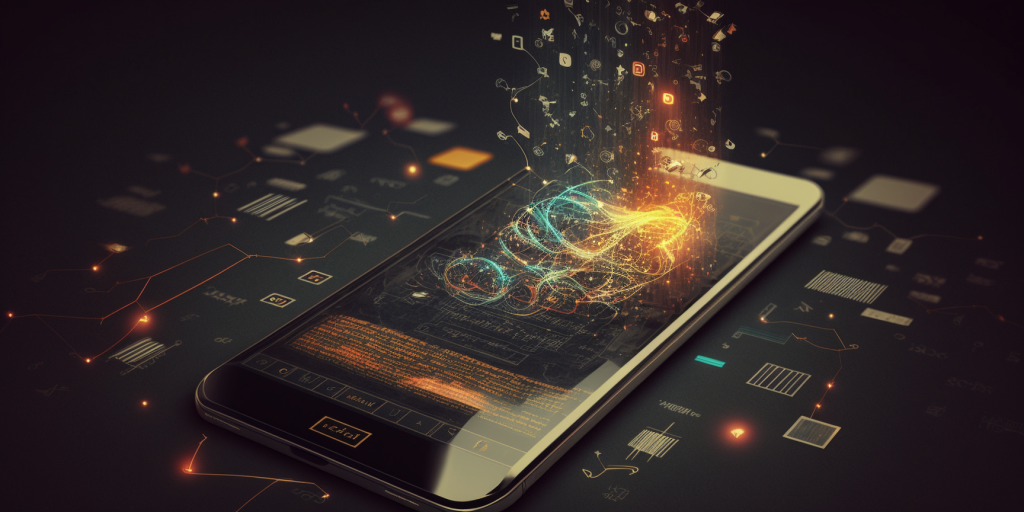 Concept of programming an app.