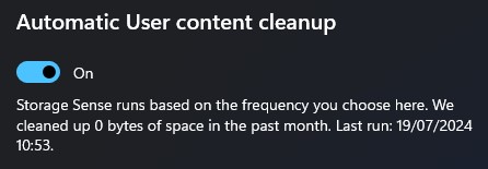 Storage Sense