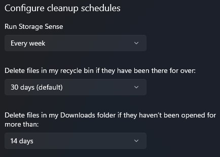 Storage Sense