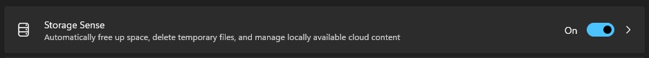 Storage Sense