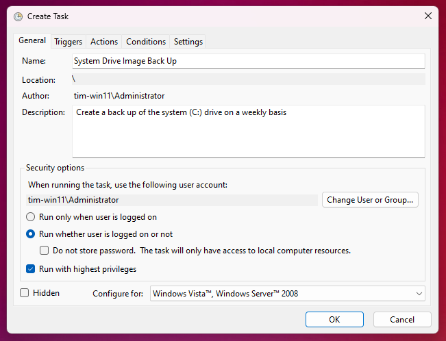 Task Scheduler Microsoft Windows