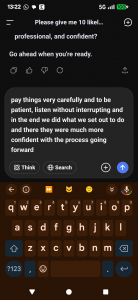 Screen shot for AI Interview Practice Question Responses